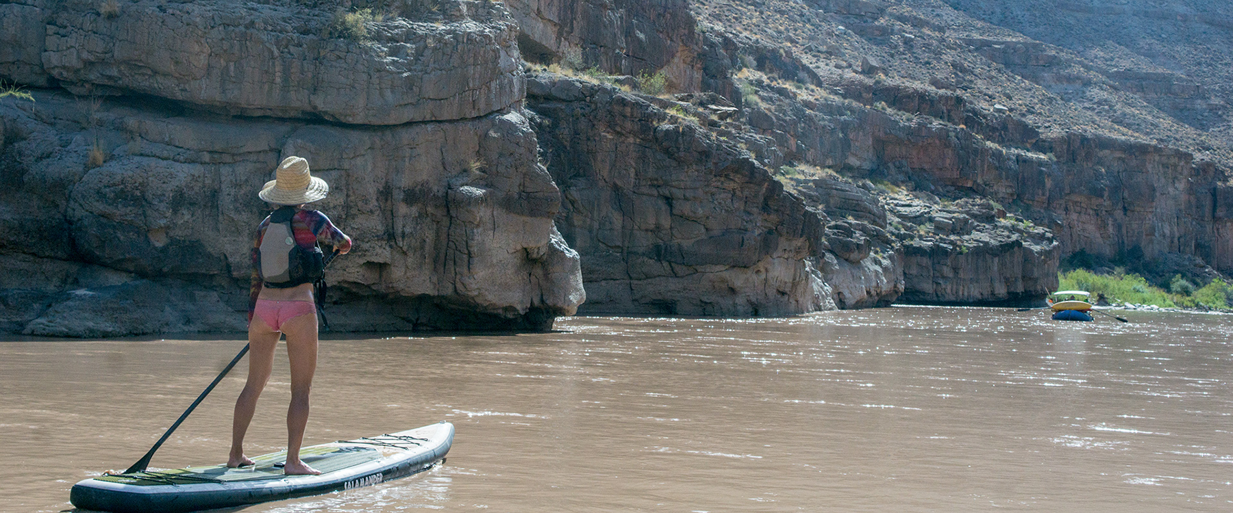 inflatable paddle board inflatable paddle board on the river. SUP blow up paddle boards